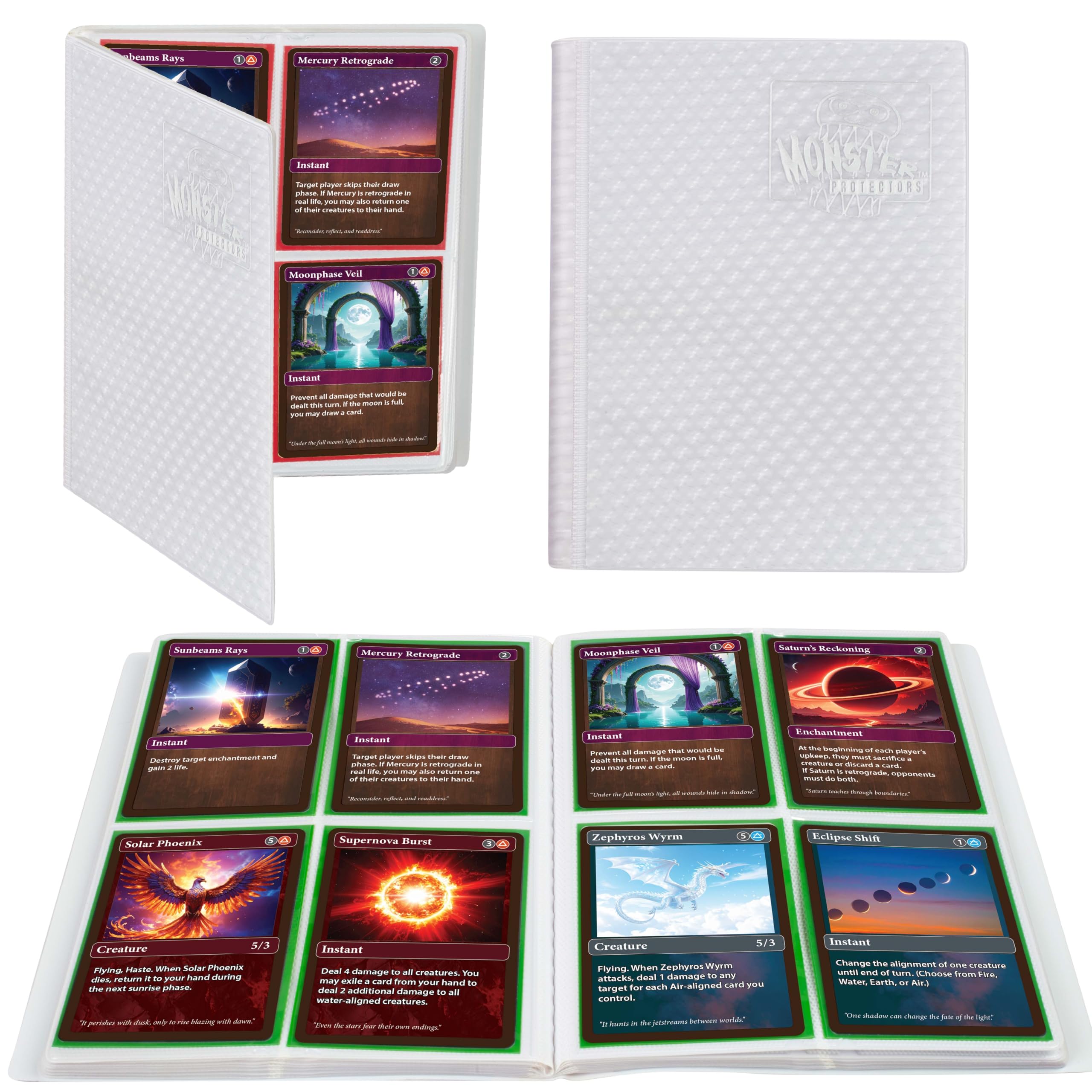 ぽ*ぽ様 実物 ULTRAPLAST INDUSTRIESハンドガードptwGH Amazon.com: Monster 4 Pocket Trading Card Album -Holofoil White